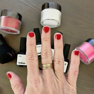 Full Nailboo powder gel kit with 8 colors